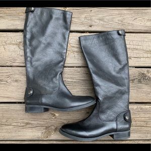 Arturo Chiang Fierce Riding Boot Black Wide Calf